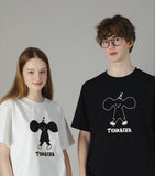 批發價-TYAKASHA經典吉祥物圖案男女裝Tee🤍🖤 (1/9截 預計10月上旬)