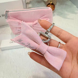 Dior Beauty 2026年七夕限定贈品粉色牛仔布蝴蝶結鎖匙扣🎁連原裝盒🎁 (6/10截 11月上旬)