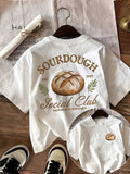 批發價-Sourdough酸種面包🥯圖案男女裝寬鬆Tee (20/10截 預計11月中下旬)
