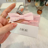 Dior Beauty 2026年七夕限定贈品粉色牛仔布蝴蝶結鎖匙扣🎁連原裝盒🎁 (6/10截 11月上旬)
