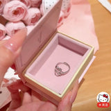 批發價-正品😍潮色繪 × Sanrio Hello Kitty 聯名款公主鋯石開口戒指🎁連原裝禮盒 (26/10截 預計11月下旬)