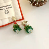 小店手造🎄聖誕樹耳環（可選耳夾/耳針） (14/10截 預計11月中旬)