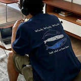 👕 Whale Whale Whale 鯨魚爸爸薄款夏日透氣男裝休閑Tee (12/7截 預計8月中旬)
