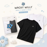 批發價-Wacky Willy 特價tee (一套2件，一黑一白） (2/7截 預計9月下旬)