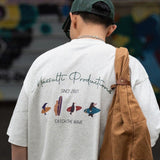 日本🇯🇵衝浪圖案男女裝鬆身棉Tee (16/6截 預計7月中)