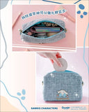 Cinnamoroll Shoulder Bag 粉藍色絨布金球有肩帶小袋 (小) 9-8567-3 (30/6截 預計8月下旬至9月上旬)