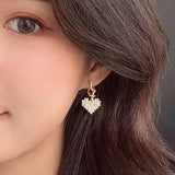 韓國熱賣🇰🇷閃石心心不對稱耳環 (24/10截 預計11月中旬)
