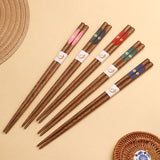 批發價-日本櫻花🌸圖案天然原木成人筷子🌸（一套5對） (29/10截 預計11月下旬)