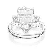 批發價-正品😍潮色繪 × Sanrio Hello Kitty 聯名款公主鋯石開口戒指🎁連原裝禮盒 (26/10截 預計11月下旬)