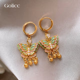 Golicc彩色蝴蝶🦋琺瑯耳環 🎁配禮盒🎁 (15/7截 預計8月中旬)