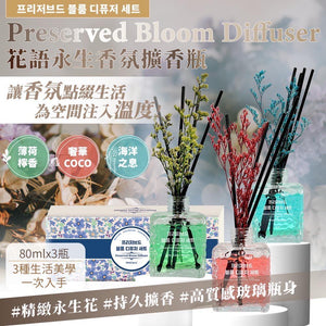台灣 Preserved Bloom Diffuser 花語永生香氛擴香瓶 (1盒3款) (10/05截)預計7月下旬