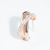 Folli Follie貴氣三環鋯石耳環 🎁附禮盒🎁 (24/11截 12月中旬)