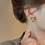 Golicc新款晶石珍珠蝴蝶結耳環 🎁配禮盒🎁 (5/3截 預計3月下旬)