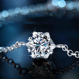 正品Moissanite莫桑石1卡六爪925純銀手鏈🎁連證書及禮盒 (14/5截 預計6月中旬)