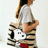 日本🇯🇵Snoopy厚身帆布Tote Bag（袋口有拉鏈） (13/5截 預計6月中旬)