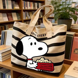 日本🇯🇵Snoopy厚身帆布Tote Bag（袋口有拉鏈） (13/5截 預計6月中旬)