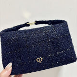 谷友價-Cle de peau 小香風手提化妝袋 化妝包 飯盒包🔥cdp cpb tweed makeup bag