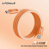 批發價-XPower CC240 240W 鋅合金超速傳輸充電線 (10/6截 預計7月下旬)