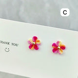 🤩小店設計2026新品🤩 手工製勾織五瓣花耳環 (17/7截 預計8月中旬)