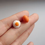 批發價-手工製雞蛋🥚+煎蛋耳環 （有耳針/耳夾） (19/7截 預計8月中旬)