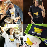 批發價-韓國小店設計🇰🇷拒絕「蕉」慮刺繡圖案tee (19/7截 預計8月中旬)