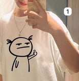 批發價-攪笑公仔圖案男女裝寬鬆Tee (20/7截 預計8月下旬)