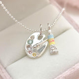 批發價-🎨藝術靈感項鍊｜Palette & Paint Tube Charm🎁連禮盒 (27/7截 預計8月下旬)