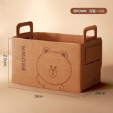 批發價-Brown & Choco可折疊絨布大收納籃（一套2個） (3/8截 預計10月上旬)