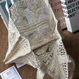 批發價-MiuMiu Summer Reads Lace 米白色刺繡Tote Bag (10/8截 預計9月中下旬)