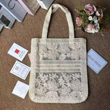批發價-MiuMiu Summer Reads Lace 米白色刺繡Tote Bag (10/8截 預計9月中下旬)