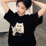 可愛貓咪🐱圖案男女裝Tee🤍 (15/8截 預計9月中旬)