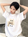 可愛貓咪🐱圖案男女裝Tee🤍 (15/8截 預計9月中旬)