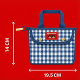 超可愛 Monchhichi 萌趣格紋收納包 🧸一套3個 (29/9截 預計10月下旬)