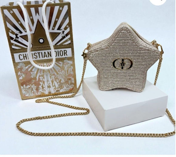 新款Dior Pouch 金色星星造型化妝袋/手袋（2025/11月團） (23/11截 預計12月中旬)