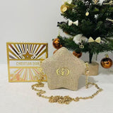 新款Dior Pouch 金色星星造型化妝袋/手袋（2025/11月團） (23/11截 預計12月中旬)