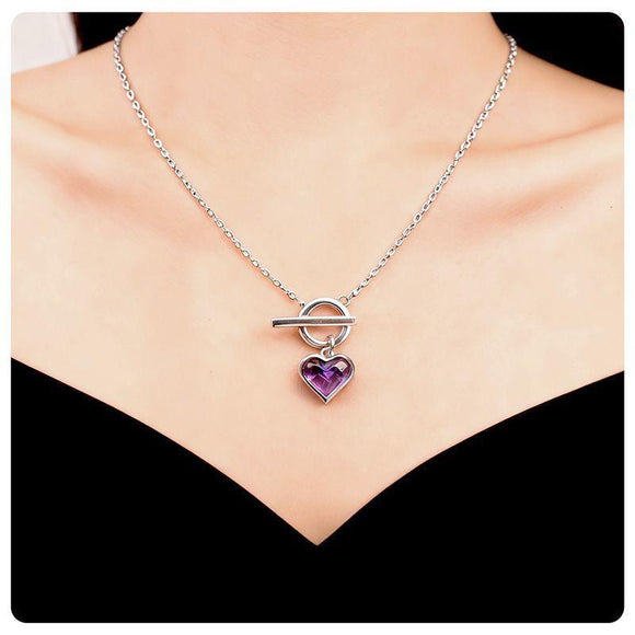 Folli Follie 不掉色輕奢S925銀高級紫水晶環環相扣吊墜🎁附禮盒🎁 (21/11截 預計12月中旬)