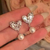 批發價-韓國新款不規則心型珍珠耳環 🎁配禮盒🎁 (3/3截 預計3月下旬)
