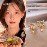 批發價-Golicc廣告款鋯石貓咪🐱耳環 🎁配禮盒🎁 (15/3截 預計4月中旬)