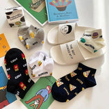 批發價-韓國🇰🇷熱賣快餐圖案短襪 (一套5對，款式隨機) (15/3截 預計4月中旬)