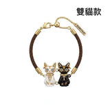 預售款❤️Sumiyaki法老埃及造型貓系列黑白貓咪手鍊 (26/3截 預計5月下旬)