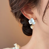 批發價-Golicc最新款藍花珍珠🪻耳環 🎁配禮盒🎁 (26/3截 預計4月下旬)