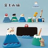 日本🇯🇵Zakka富士山貓手機座/文具架 (26/3截 預計4月下旬)