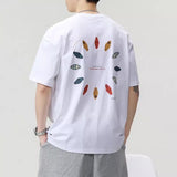 街頭風圖案男裝oversize寬鬆Tee (1/8截 預計9月上旬)