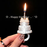 🎂🕯️ 蛋糕蠟燭＋生日蛋糕戒指套裝 🎂🕯️一套2個（2色各一） (15/9截 預計11月中旬)