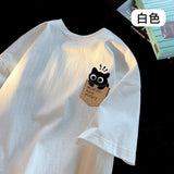 小店設計👍🏻口袋貓咪親子裝寬鬆Tee（小童及成人女可穿） (5/11截 預計11月下旬)