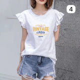 👕韓國熱賣Ruffles袖休閑tee (12/9截 預計10月中旬)