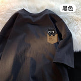 小店設計👍🏻口袋貓咪親子裝寬鬆Tee（小童及成人女可穿） (5/11截 預計11月下旬)