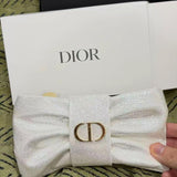 批發價-✨ Dior 2026聖誕限定仙氣滿滿閃亮金銀蝴蝶結隨行化妝包✨連原包裝 (28/10截 預計11月下旬)