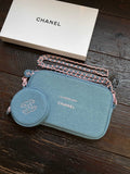 批發價-2026全新 💯超限量😍Chanel Denim Makeup Collection限量贈品牛仔鏈袋加小圓包套裝 (6/10截 預計1月上旬)