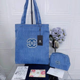 批發價-💙 Chanel VIP贈品牛仔化妝袋Tote (2件套) 💙 (22/8截 預計9月下旬)